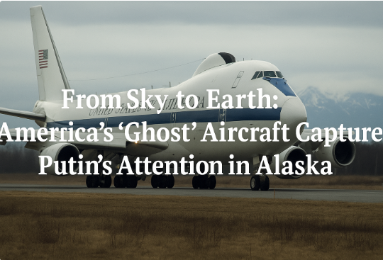 Del cielo a la tierra: El ‘Avión Fantasma’ de Estados Unidos capta la atención de Putin en Alaska